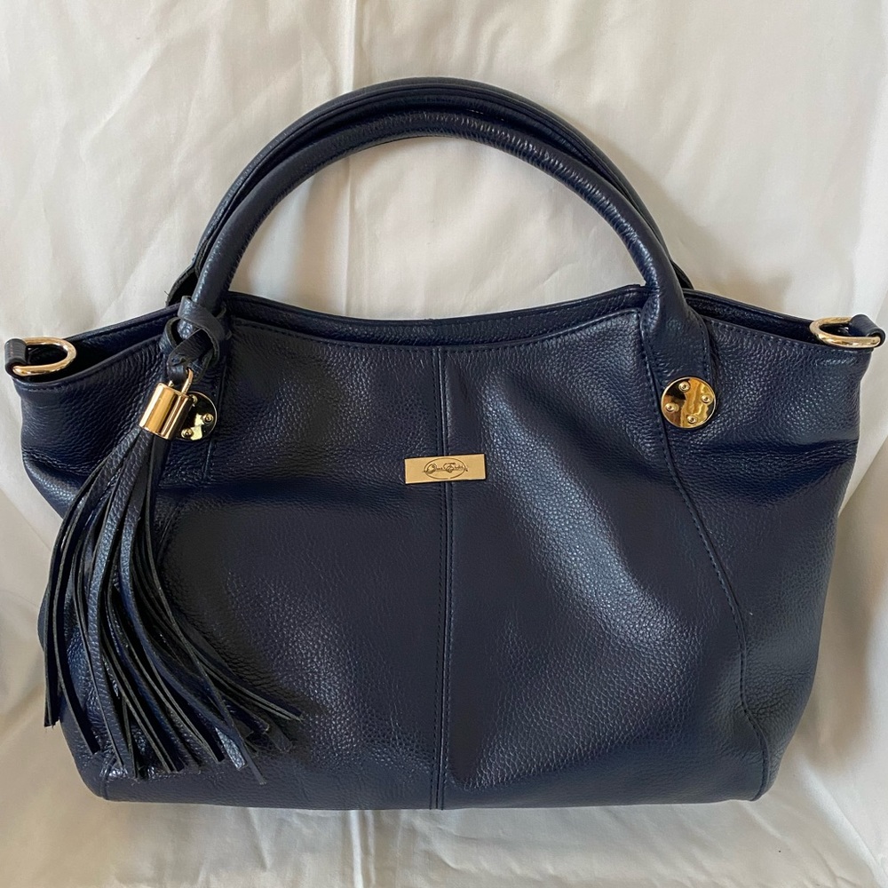 Navy leather ONNA EHRLICH handbag